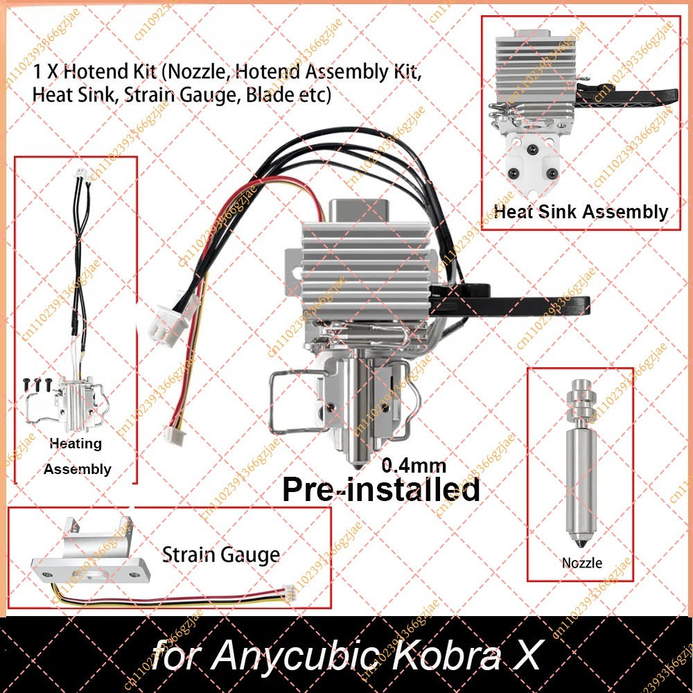 3D Printer Hotend Kit - طقم هوت إند مسبق التركيب بسمك
