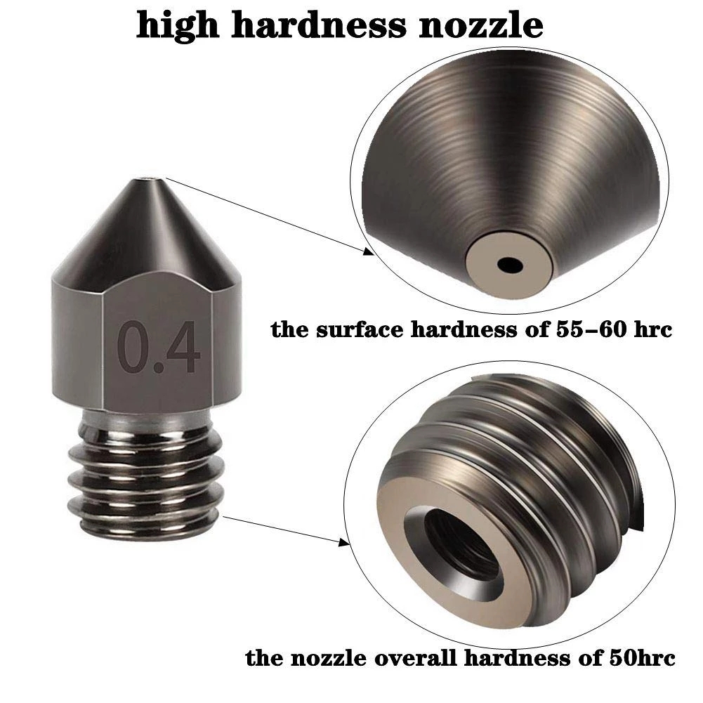 فوهة فولاذية فائقة الصلابة MK8 - مراجعة 3D Printer Hotend Kit وسعره
