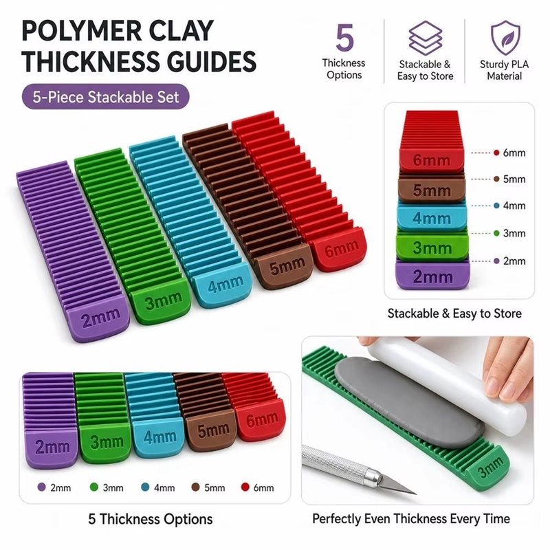 دليل سمك الطين البوليمري من AB - مراجعة 3D Printing Clay وسعره