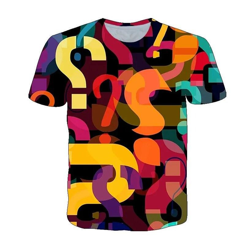 Fun Question Mark T Shirt For  - مراجعة 3D Printing Question وسعره