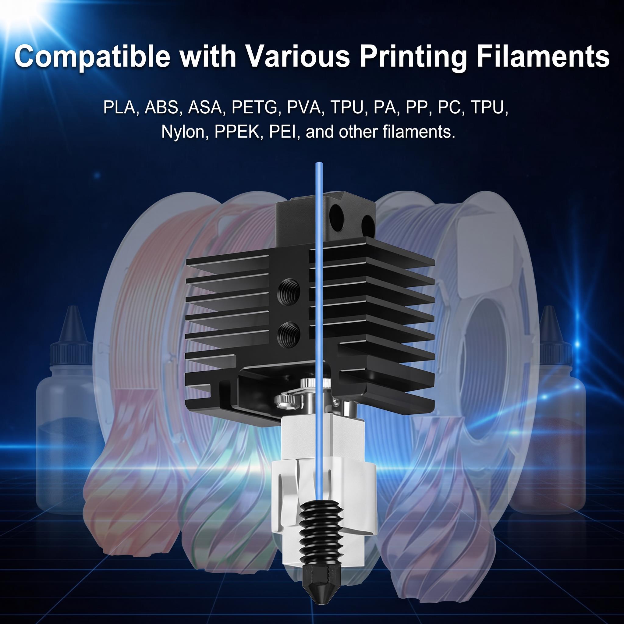 فوهة من النحاس الصلب المقوى لط - مراجعة 3D Printer Hotend Kit وسعره