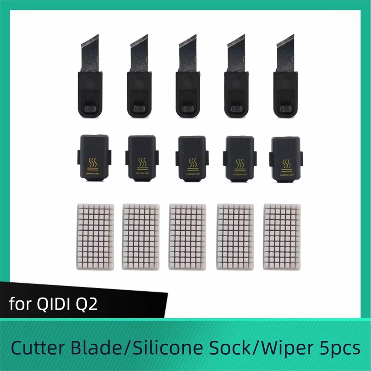 SWXF لطابعة QIDI Q2: شفرة قطع، - مراجعة Silicone Sock Hotend وسعره