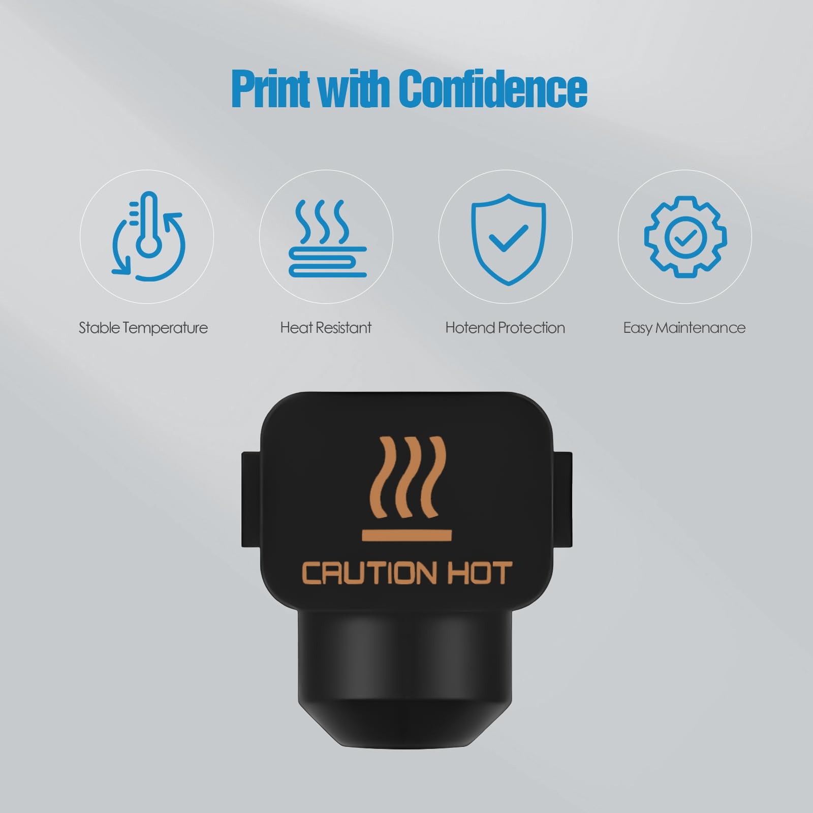 10 قطع من أغطية السيليكون لطاب - مراجعة 3D Printer Hotend Kit وسعره