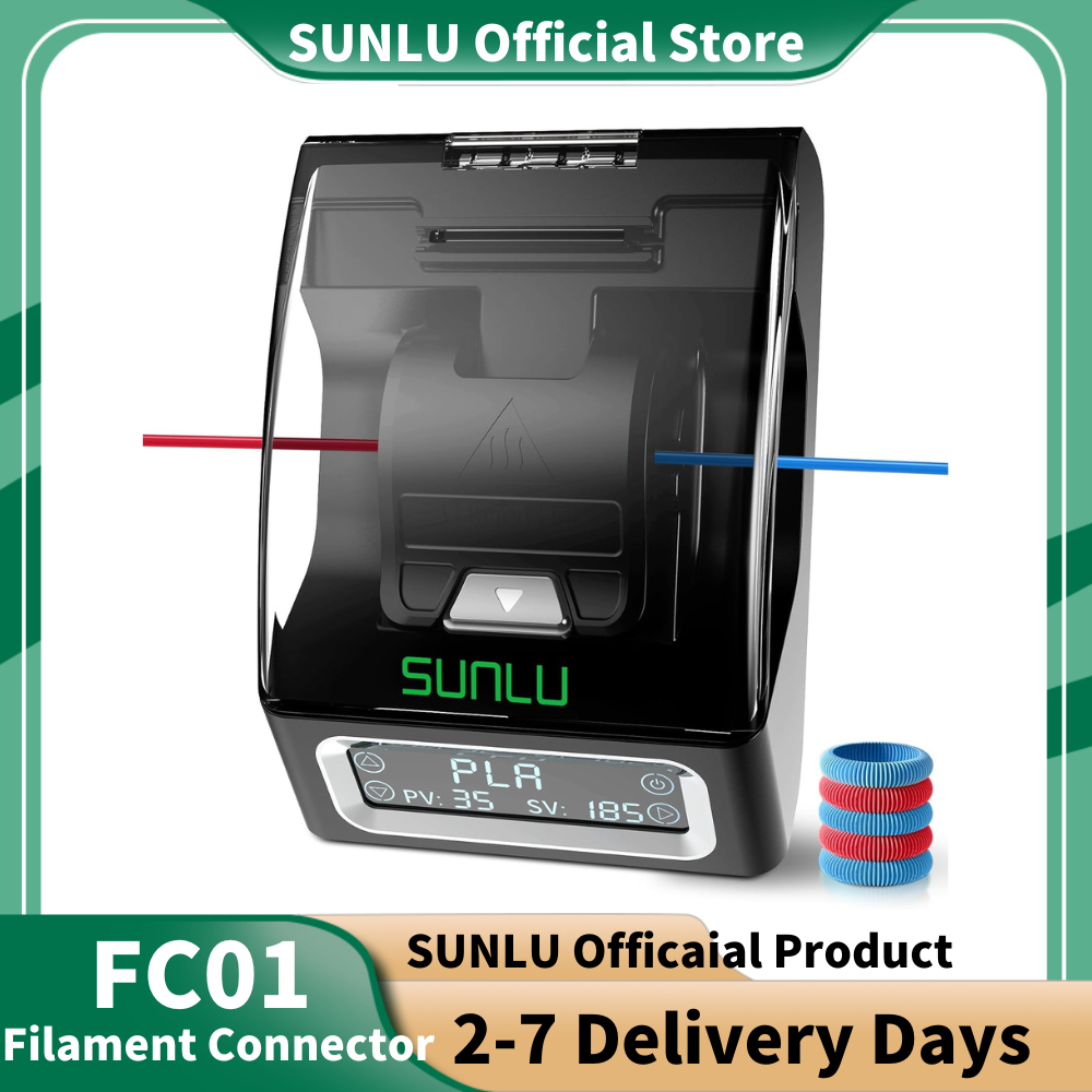 SUNLU FC01 موصل خيوط تسخين سري - مراجعة 3D Printing Waste وسعره