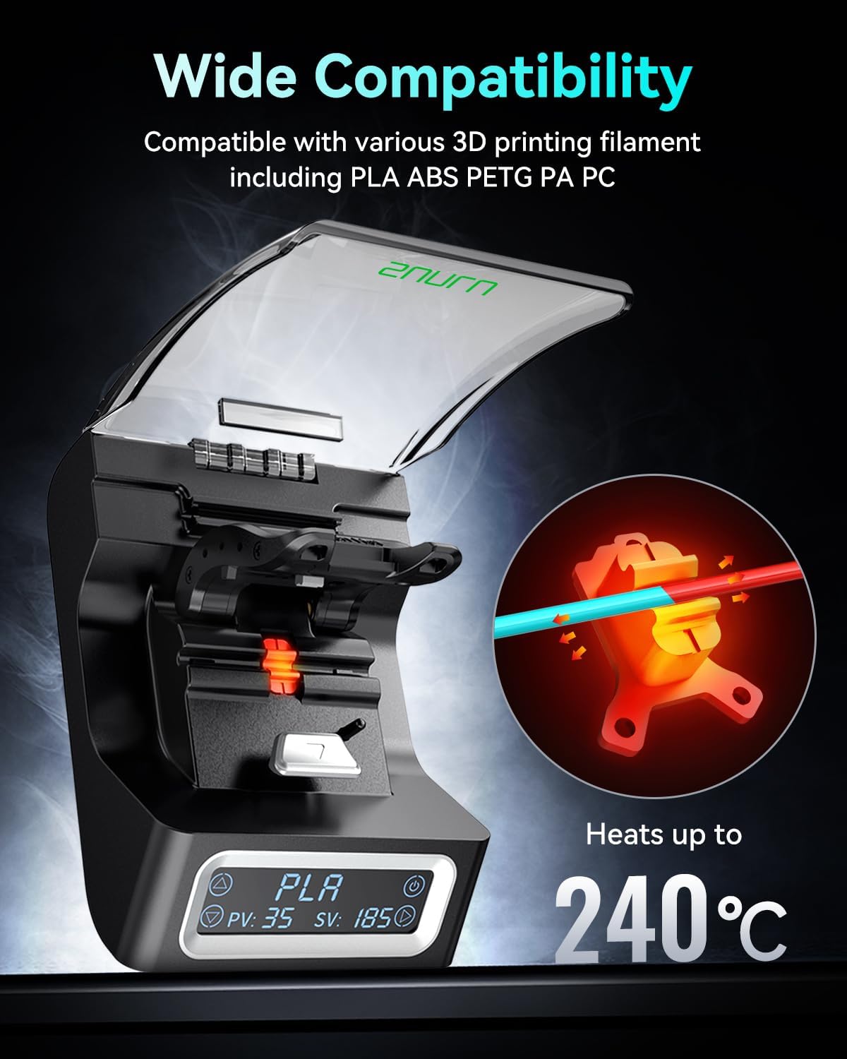 SUNLU FC01 موصل خيوط تسخين سري - مراجعة 3D Printing Waste وسعره