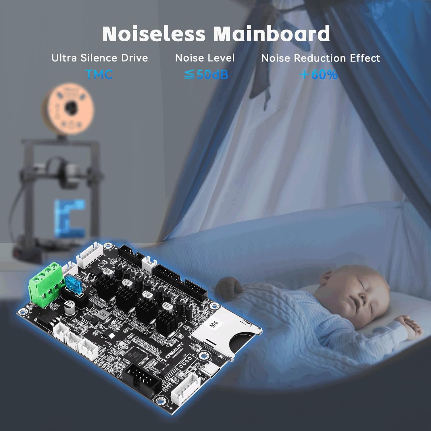 اللوحة الأم الصامتة للطابعة ثل - مراجعة Motherboard 3D Printer وسعره