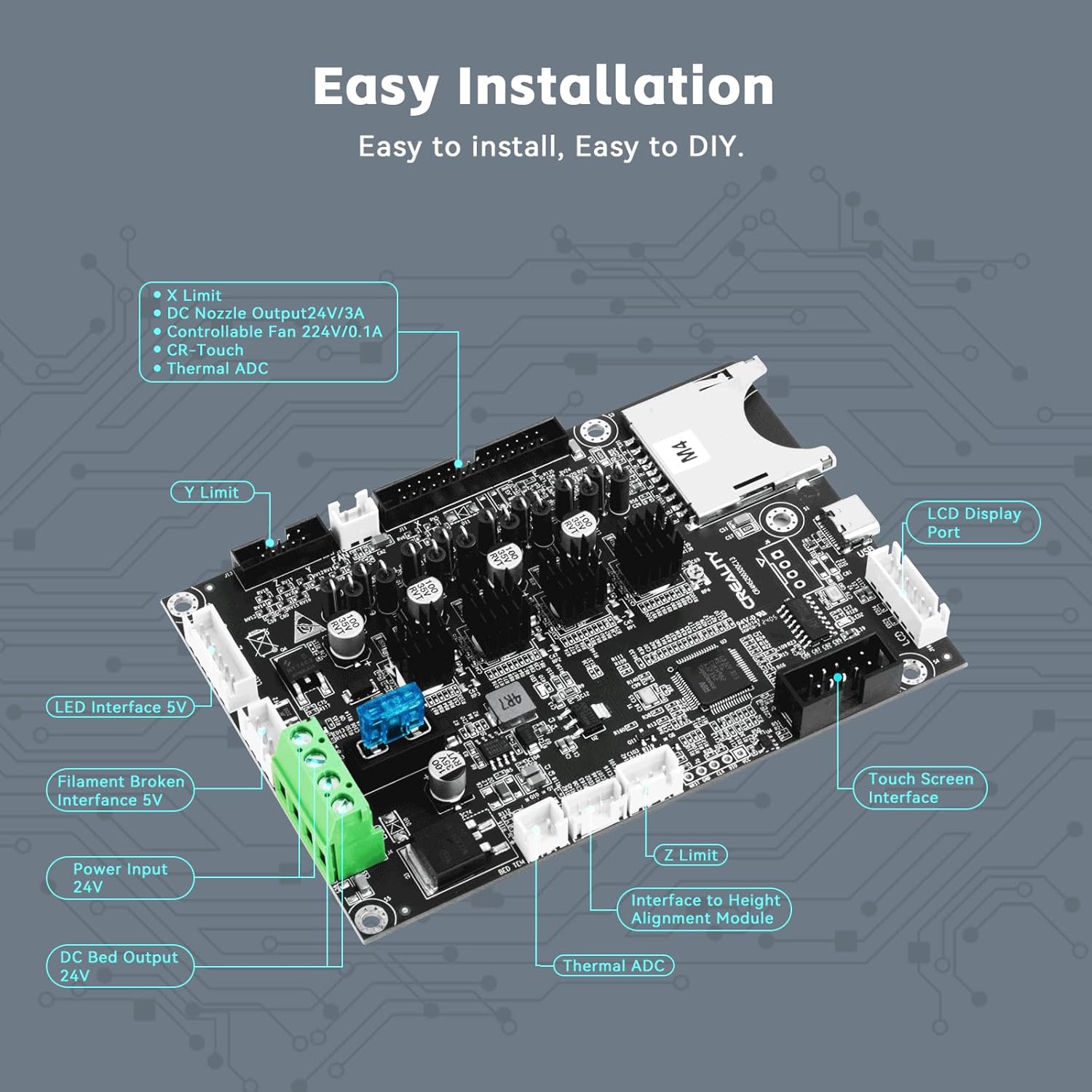 اللوحة الأم الصامتة للطابعة ثل - مراجعة Motherboard 3D Printer وسعره